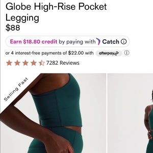 Girlfriend Collective Green Legging